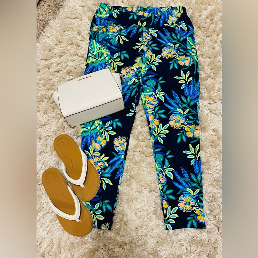 🩵 Brand New Lilly Pulitzer LUXLETIC Size 12 Corso Pants The Hottest Spot $148 🩵